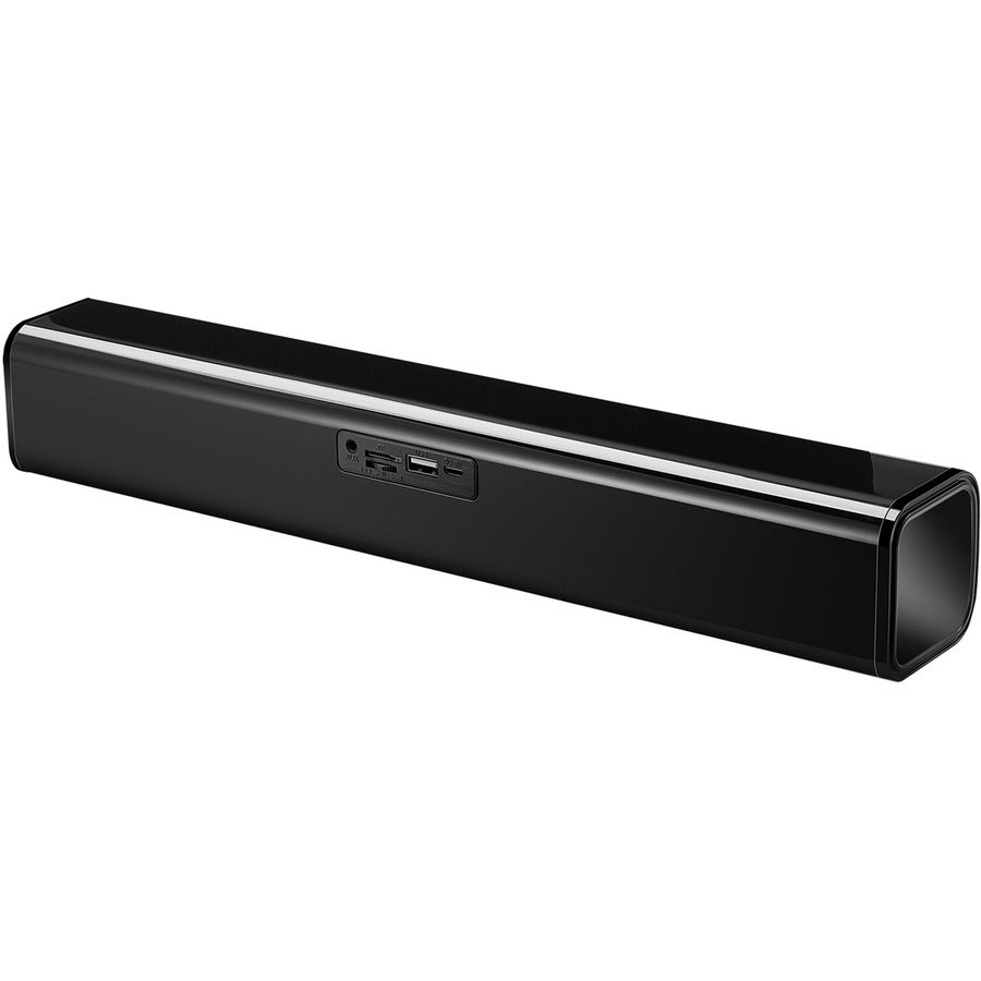 Adesso Xtream S6 Portable Bluetooth & Aux Sound Bar Speaker - 10W x 2 -Black - 3.5mm - Rechargeable Battery - Volume Control Knob - Wired/Wireless Adesso Xtream S6 Portable Bluetooth & Aux Sound Bar Speaker - 10W x 2 -Black - 3.5mm - Rechargeable Battery - Volume Control Knob - Wired/Wireless